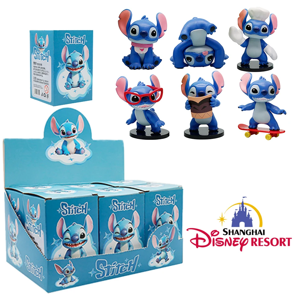 

ГОРЯЧАЯ серия Disney Cute Stitch, экшн-фигурка, кукла, загадочная слепая коробка, сюрприз, коллекционная игрушка, подарки на Рождество/день рождения