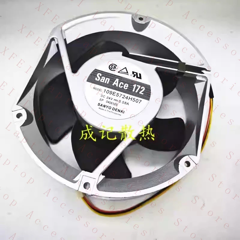 D  FOR SANYO 17251  109E5724H507 24V DC 0.58A 17CM 3-pin inverter cooling fan