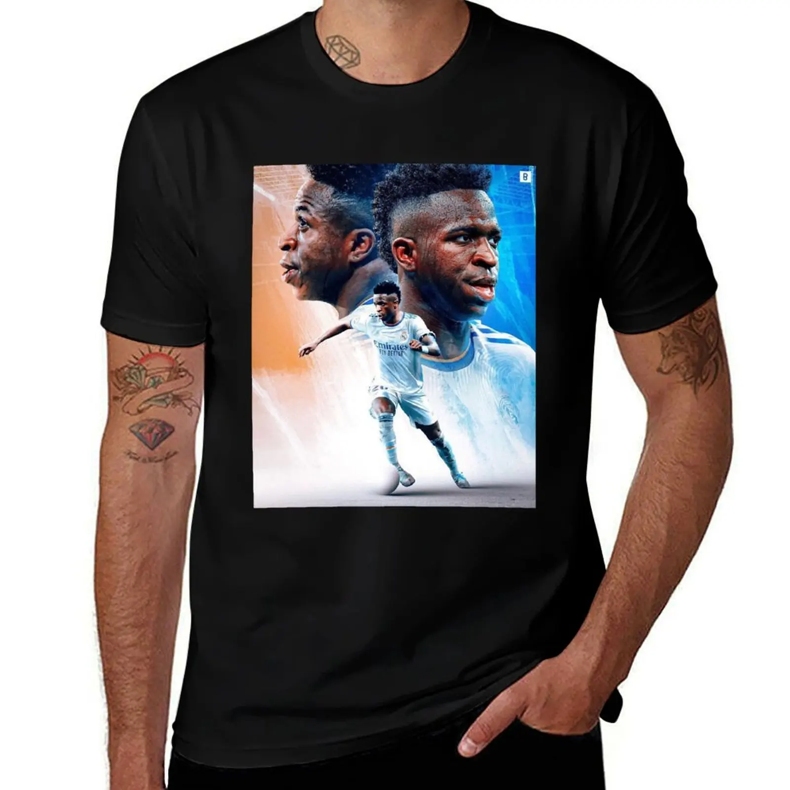

Wallpaper Vinicius jr T-Shirt summer clothes heavyweights Blouse Men's t shirts