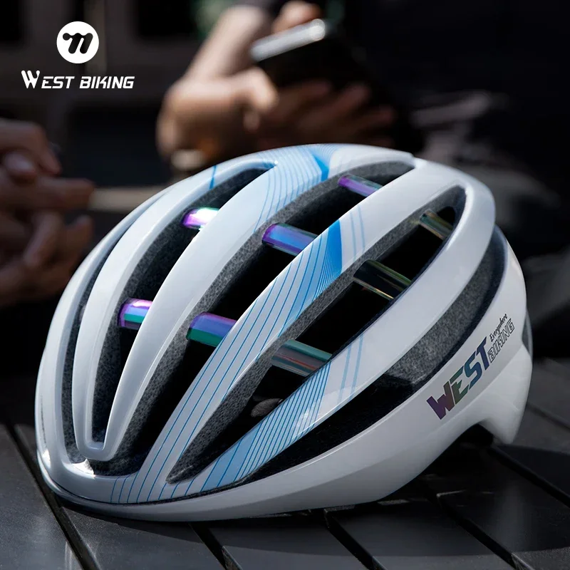 

WEST BIKING Велосипедные шлемы Сертифицированный CE Безопасность Цельнолитой многоцветный шлем унисекс Съемный ионный антибактериальный шлем