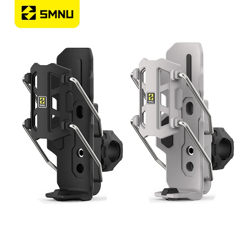 

SMNU Motorcycle Cup Holder Support Quick Release Adjustable Water Bottle Holder Handlebar Cage Universal for MTB Road ATV Bikes