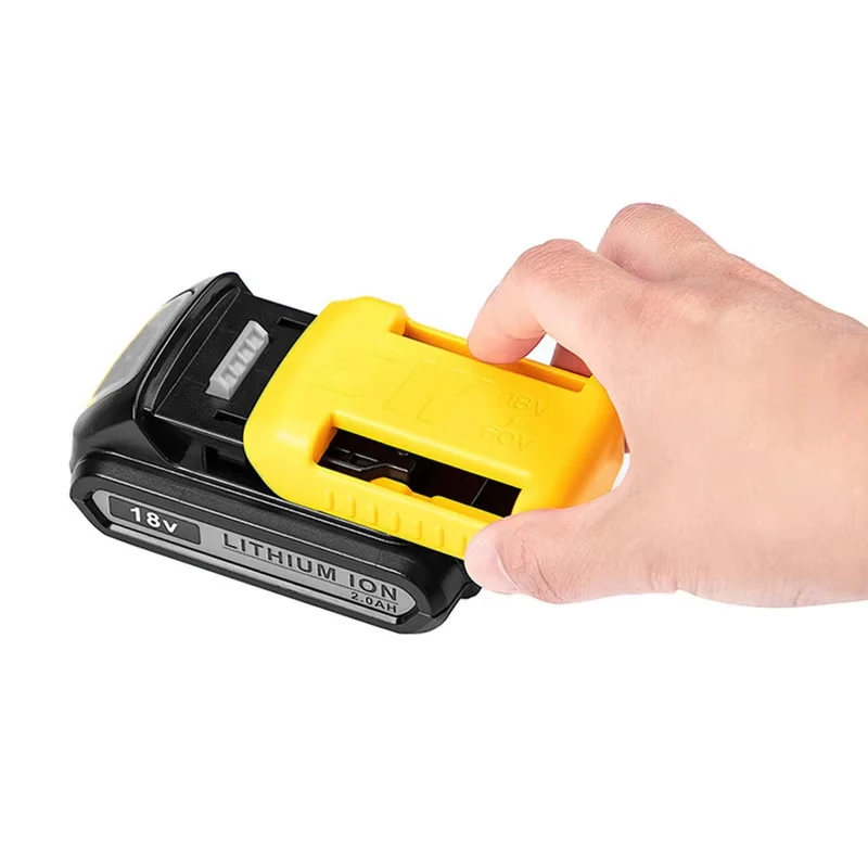 1/2/3pcs for Dewalt,18V 20V 60V Battery Holder Wall Storage Mounts Stander Mount Display Hanger Dock Battery Belt Buckle Yellow