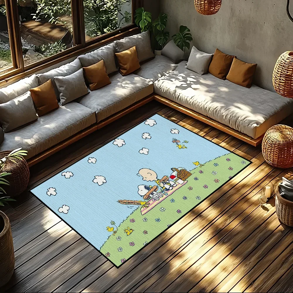 

small carpet Rug Carpet Home Decor Bedroom Cartoon Dog Mat Hallway Balcony Carpet Kawaii Entrance S-S-Snoopys Doormat Decoration