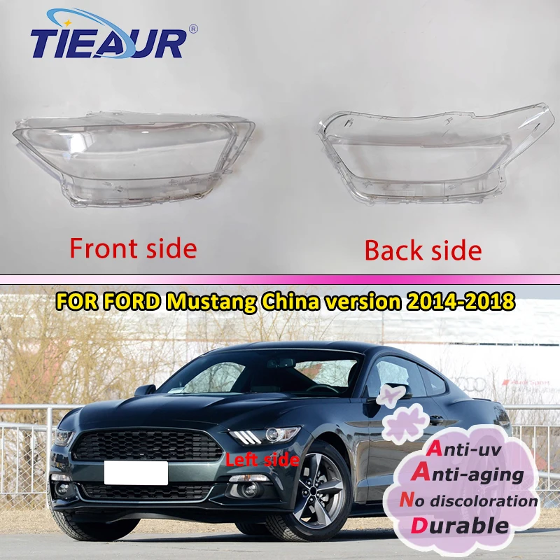 

For Ford Mustang 2014 2015 2016 2017 2018 Headlights Cover Headlights Shell Transparent Cover Lampshdade Headlamp Shell Lens