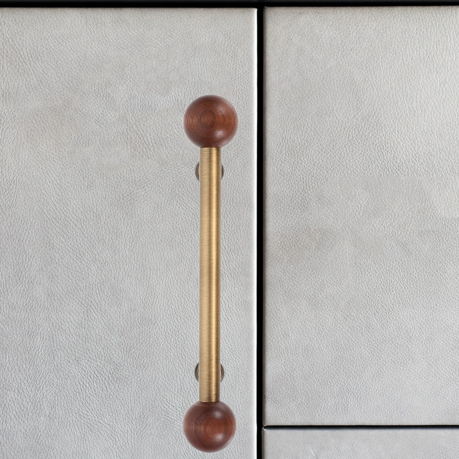 

Retro Walnut Brass Pull Handle Retro Drawer Knobs for Cabinets Drawers Wardrobes Vintage Style Hardware Replacement