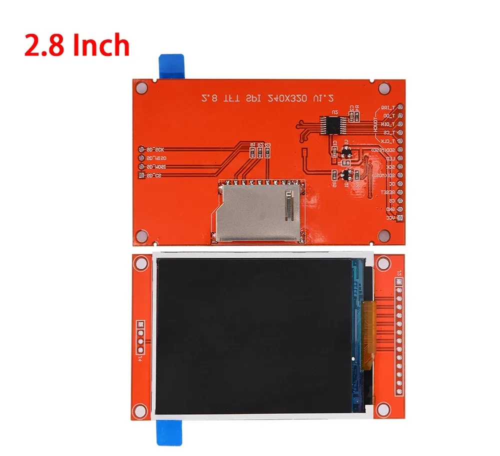 TFT Color Screen LCD Display Module Drive, 1,44, 1,8, 2,0, 2,2, 2,4, 2.8 Polegada, ST7735, ILI9225, ILI9341 Interface, SPI 128x128, 240x320, Drive