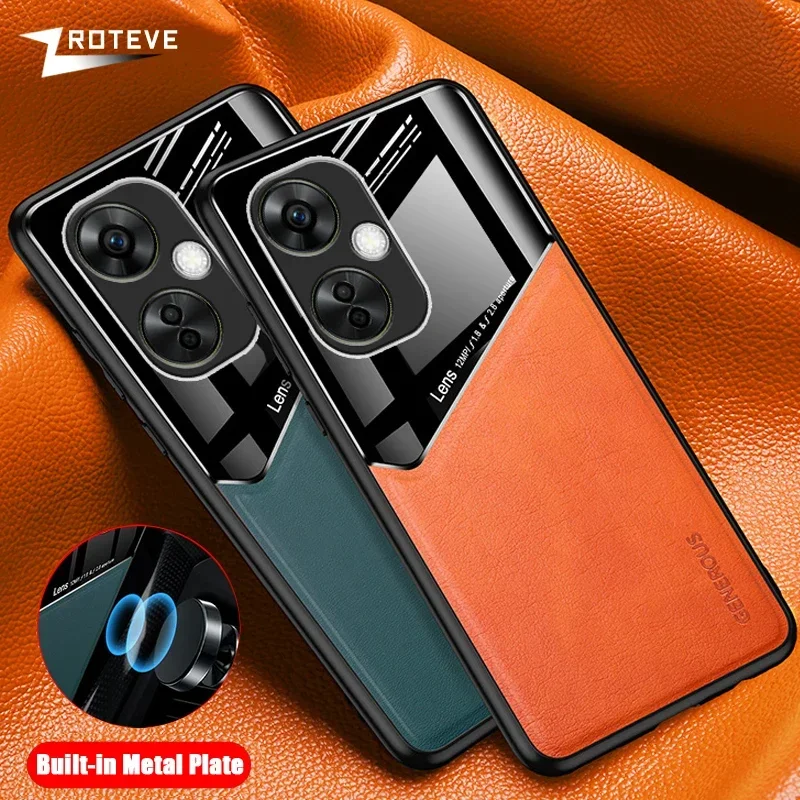 For OnePlus Nord CE3 Lite Case Zroteve PU Leather Car Magnetic Hard PC Cover For One Plus Nord CE 3 Lite Nord3 5G Phone Cases