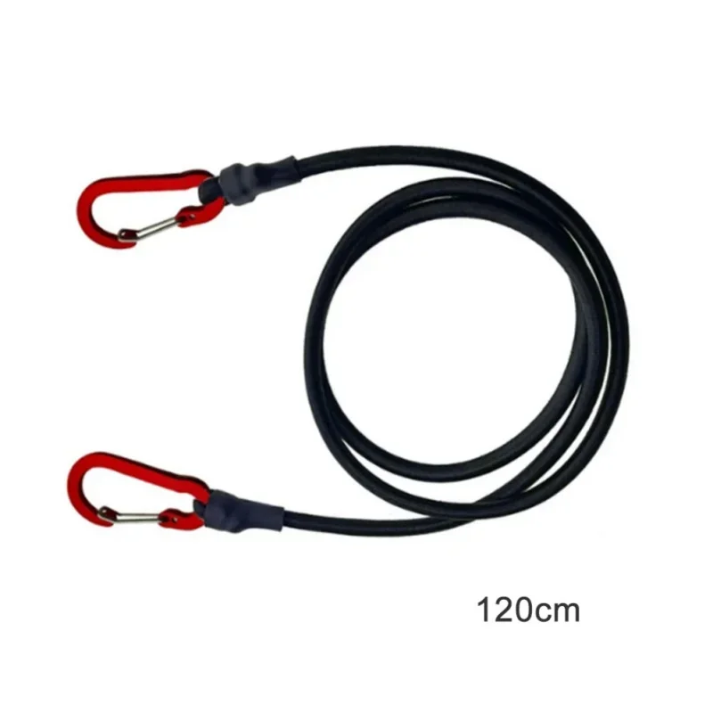 

Heavy Duty Bungee Cord Elastic Tie Strap String Carabiner Hooks Kayak Cycling Luggage Packing Ropes Camping Accessories