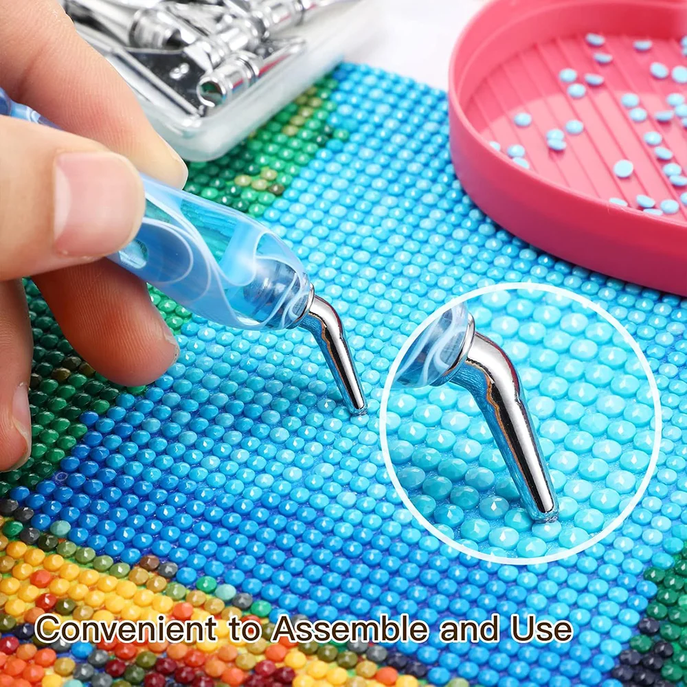 DIY Diamond Painting Pen Tool Rhinestones Head Embroidery Point Drill Pen Tips