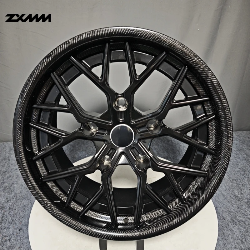 

ZXMM Carbon Fiber Wheels 5x120 5x112 5x130 Forged Wheels 2piece 3piece 18 19 20 21 Inch Rims for G63 /Audi A4 A6 A8