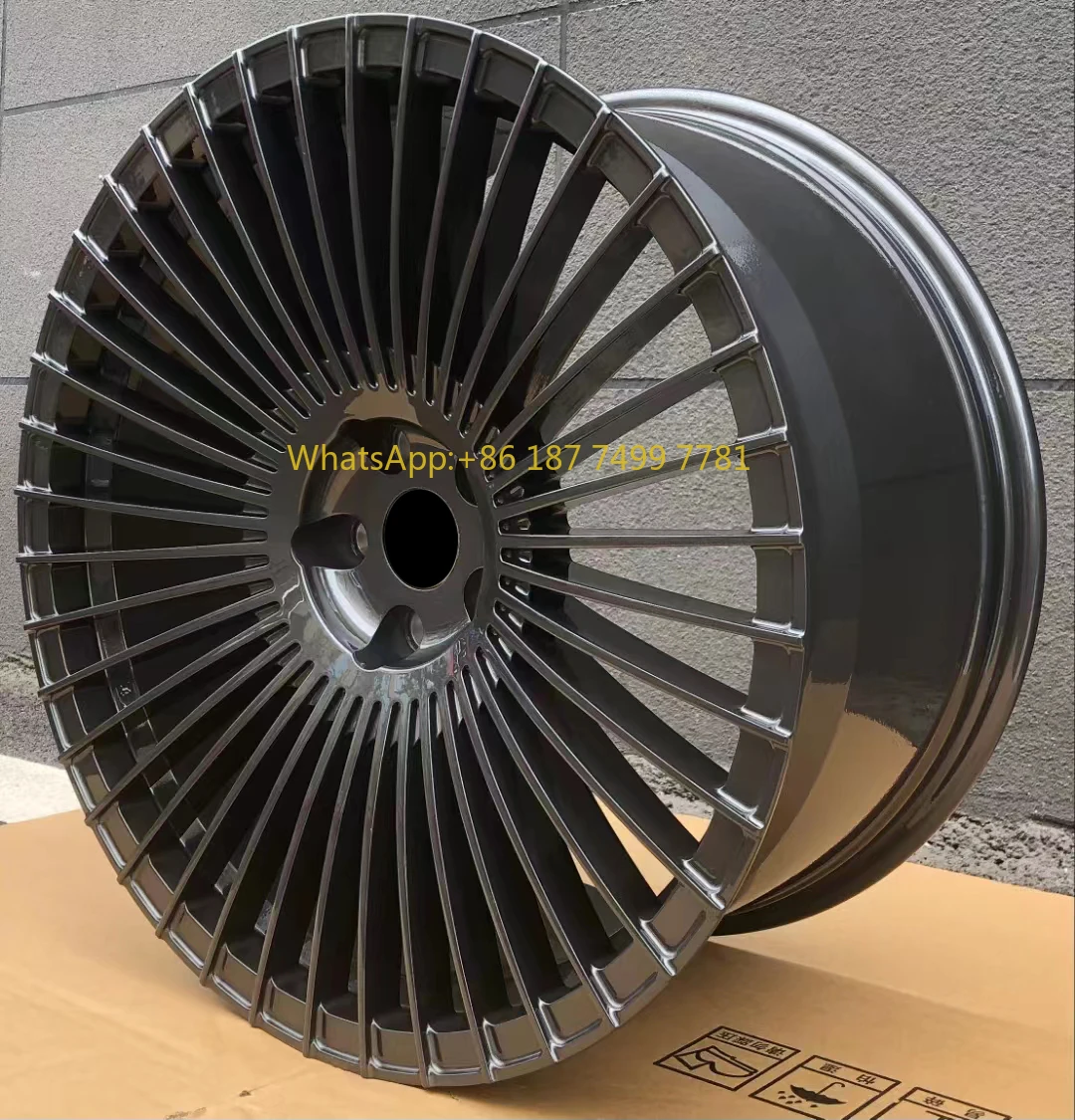 

Custom 5*112/130 Silver/Black T6061 Aluminum Alloy Rims for 20 21 22 23 24Inch Alloy Forged Wheel. . W221 W222 W223