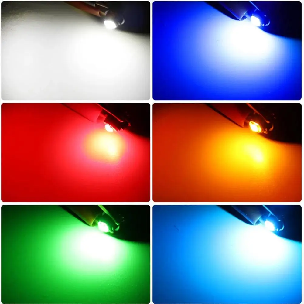 T3 LED Bulb T4.2 T4.7 LED 3030 SMD Chips DC12V Auto Dashboard Dash Lamp Warming Indicator Wedge Light 6000K Super Bright