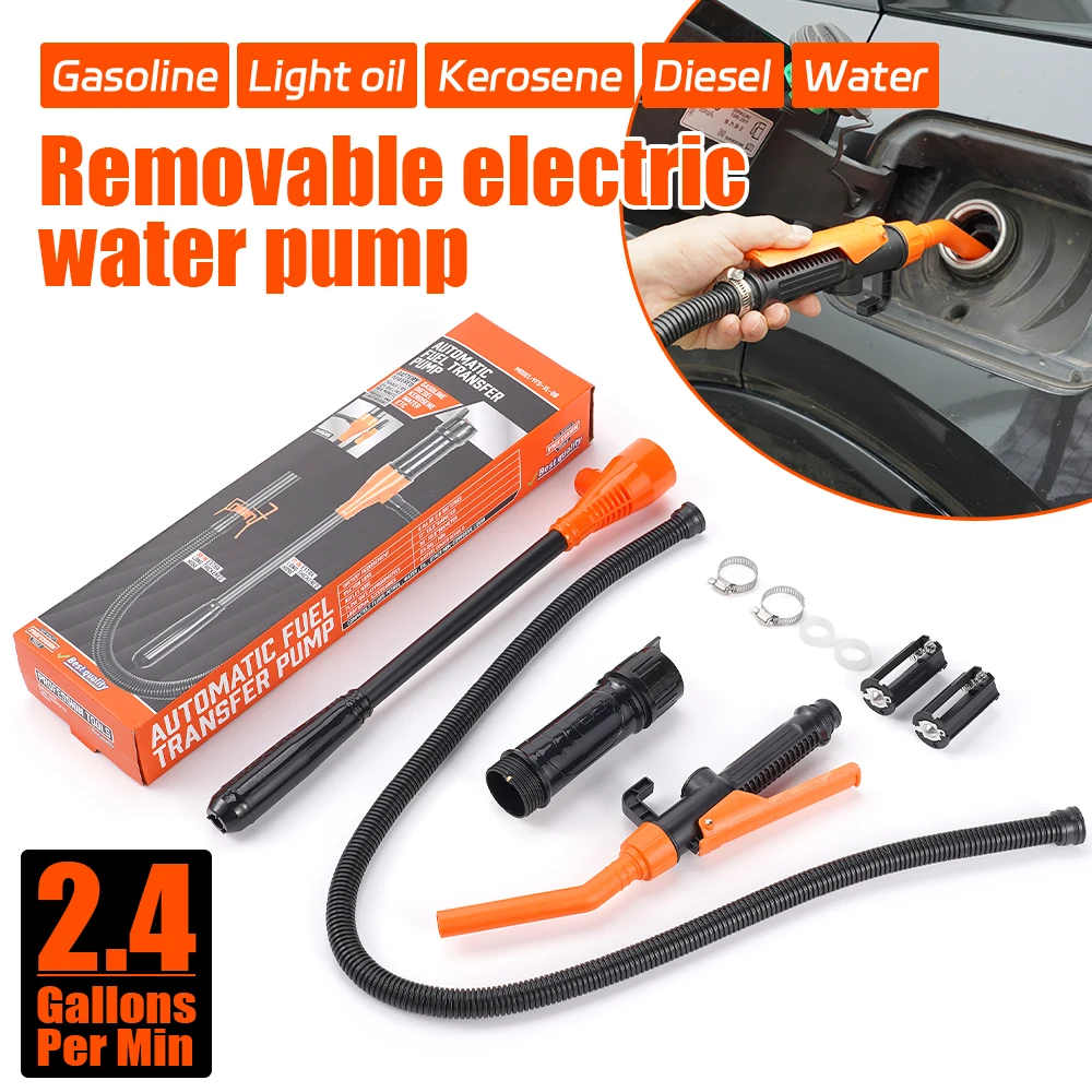 Portable Electric Oil Pump Self Driving Hose Oil Pump Detachable Electric Water Pump Oil Suction Pipe Oil Suction Pipe