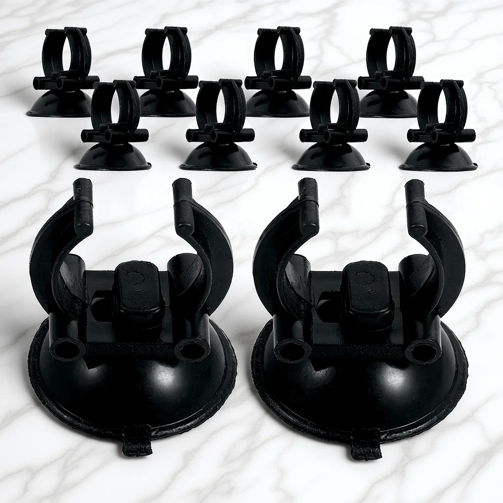 

10Pcs Aquarium Heating Rod Sucker Clips Firm Lamp Holder Fish Tank Light Tube Mounting Brackets No Tools Required