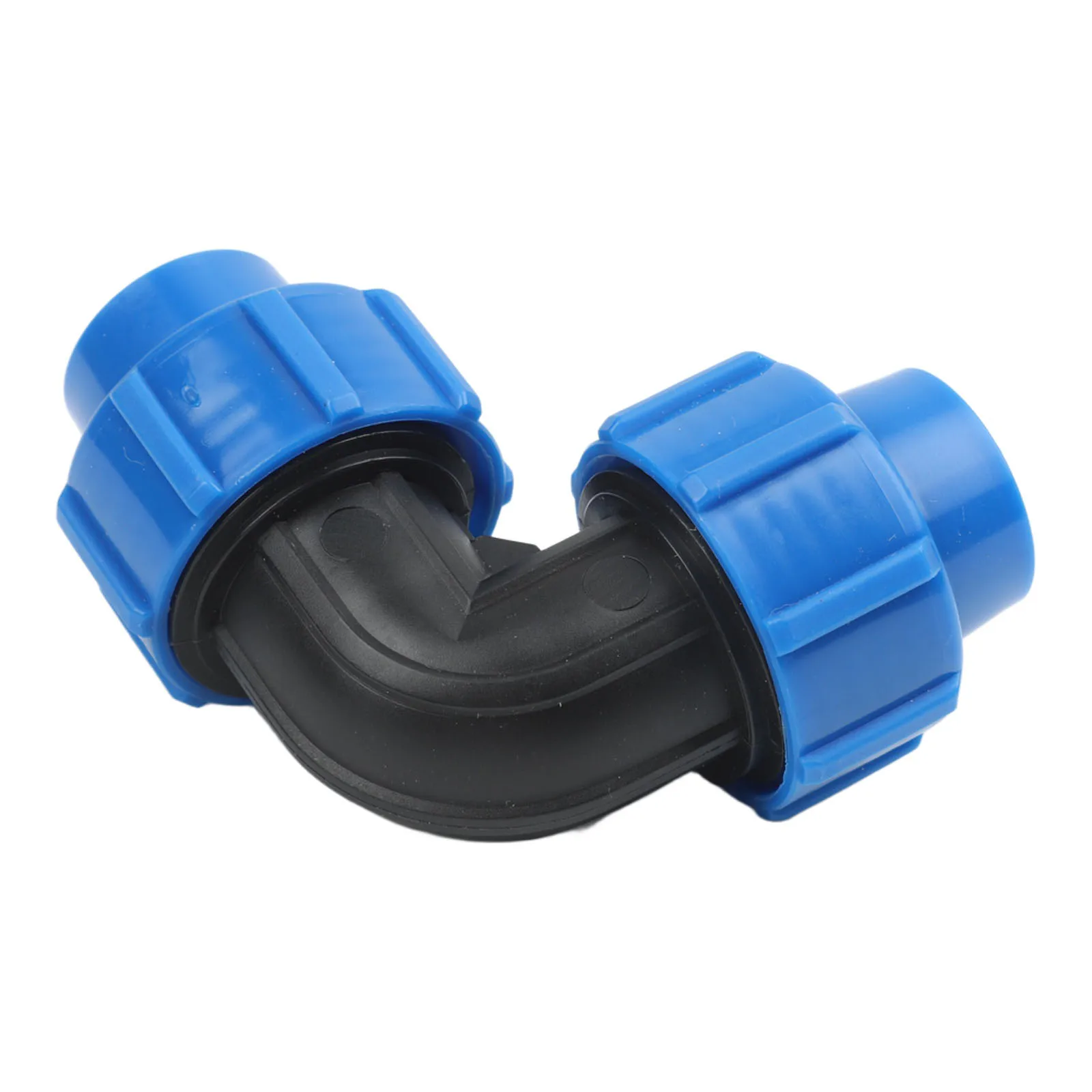 PP 90 Degree Threaded Coupling for MDPE Pipes in Drip Irrigation Networks Requiring Stable Angular Connections