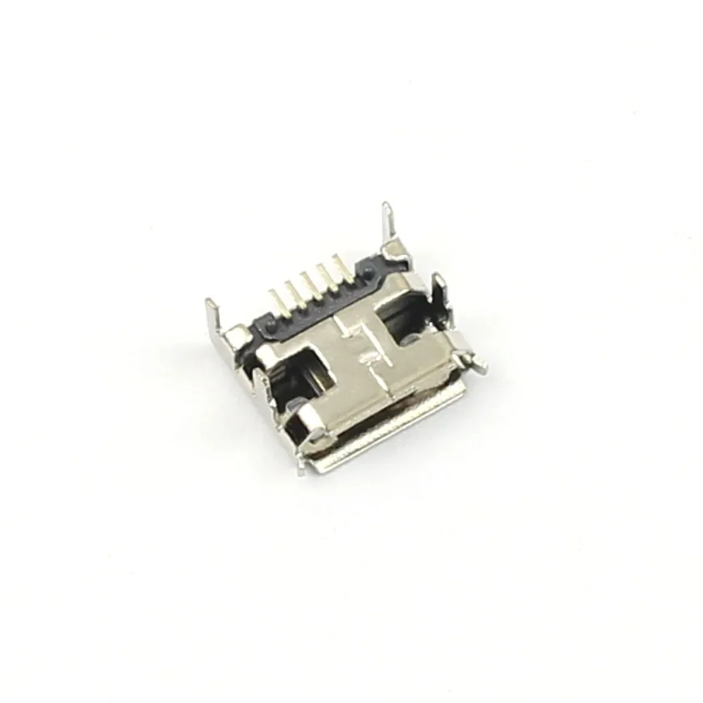 50pcs Micro USB Type B Female 5 Pin DIP Socket Connector 4 Legs