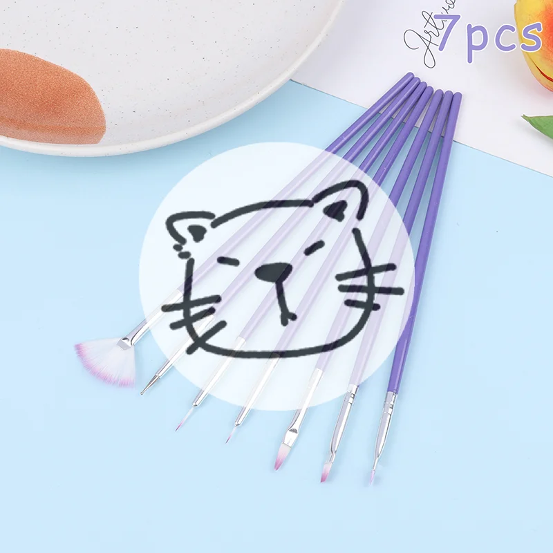 Popular 7Pcs Cake Decorating Brushes Cake Painting Brushes DIY Food Paint Brush Multiple Function Fondant Brush Cookie Brushes