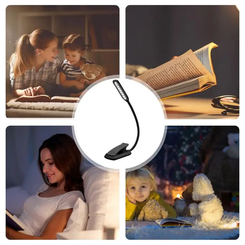 Clip On Reading Light Clip On Light Eye Caring Lightweight Reading Light For Bed Book Lovers Reading In Bed Headboard Bedroom