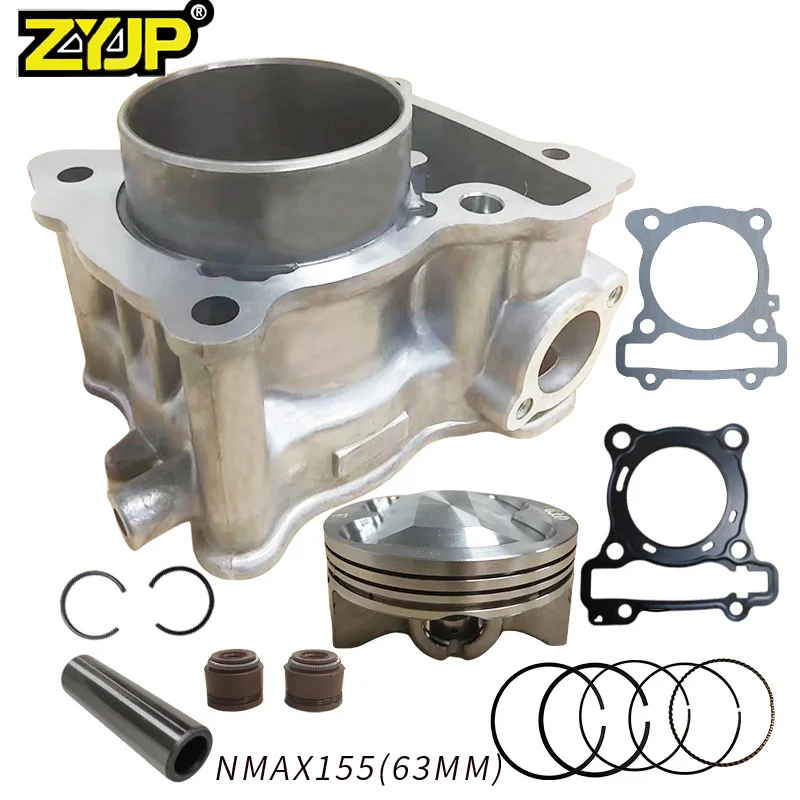 Cilindro de motocicleta para Yamaha NMAX155 TRICITY R15, diámetro 63mm, bloque de cilindro