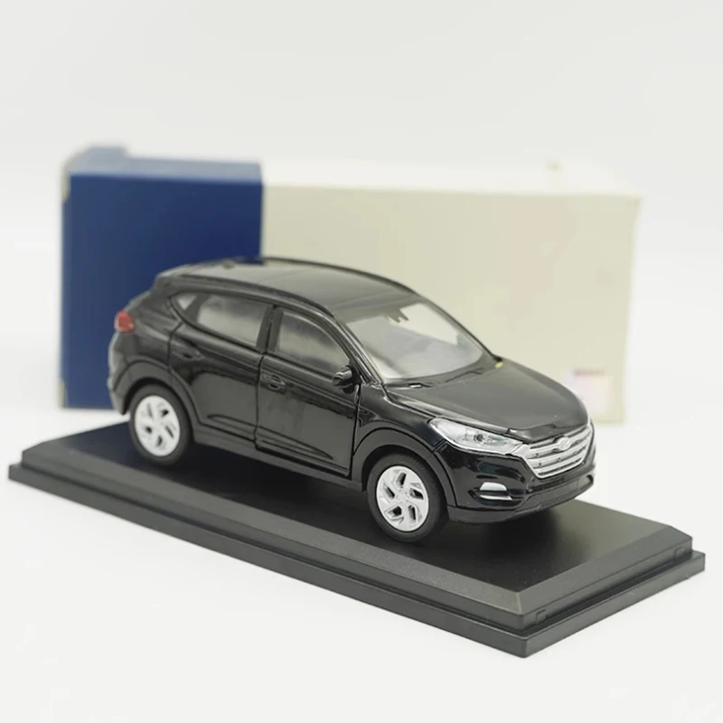 Model samochodu Tucson ze stopu, skala 1:38, rok 2019, z napędem pull-back, dla dorosłych i chłopców, klasyczny model kolekcjonerski, dekoracja, prezent dla chłopca, do ekspozycji.