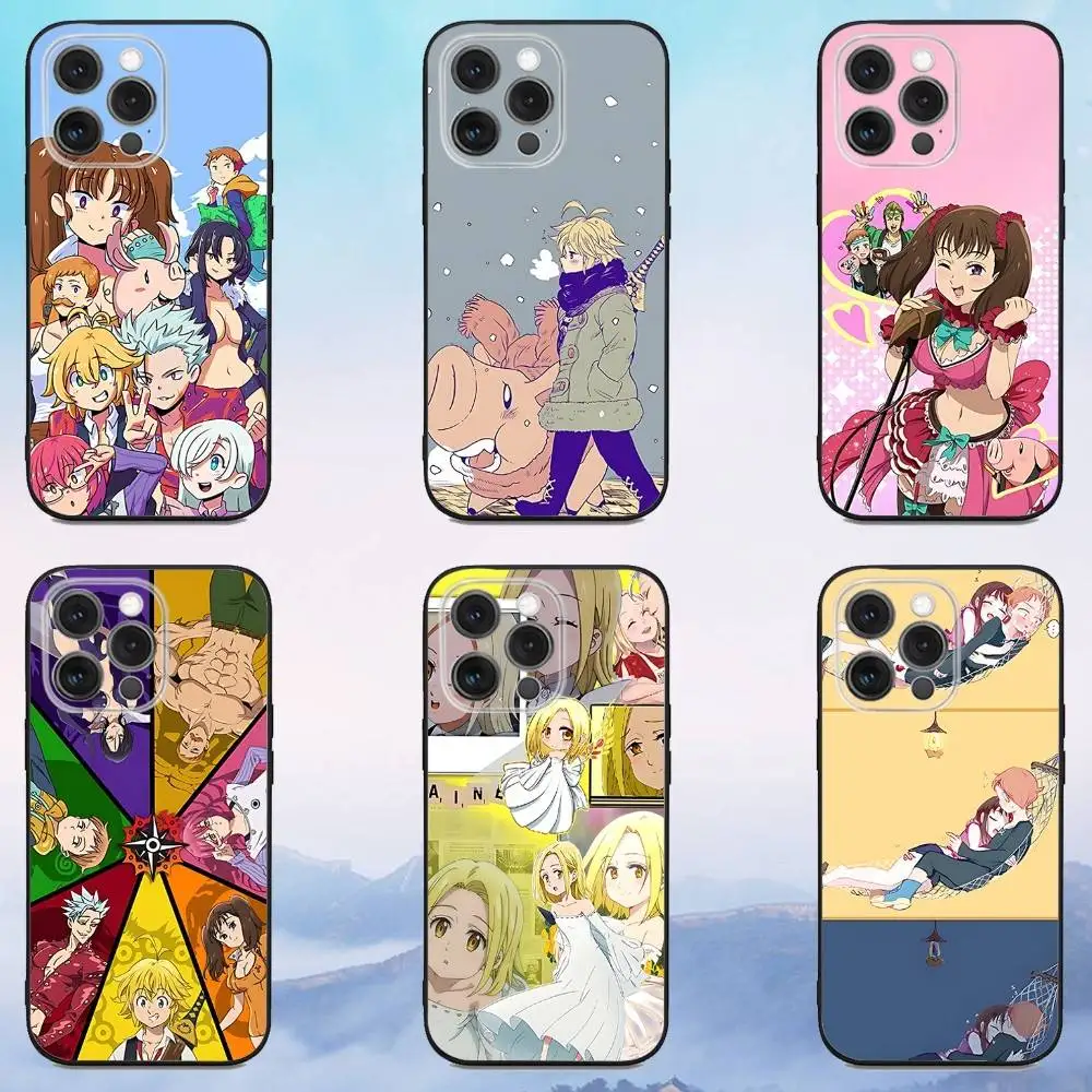 

S-Seven D-Deadly Sins Phone Case For iPhone 16e,16,15,14,13,12,11,Pro,X,XS,Max,XR,Plus,Mini Soft Black Cover