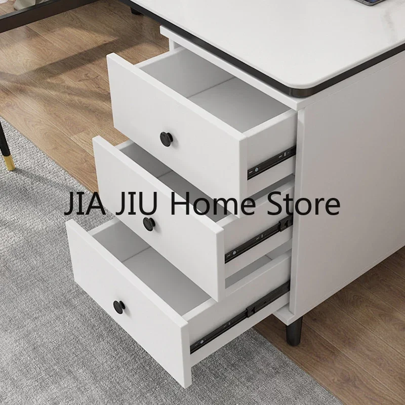 Drawers Slate Office Desks Computer Table Home Bedroom Office Desks Study Combination Escritorio Ordenador Work Furniture QF50OD