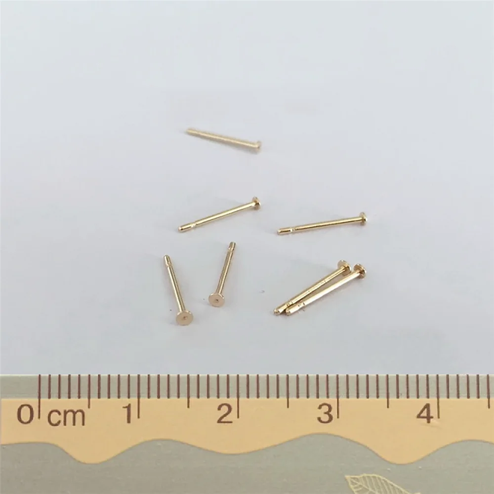 20pcs 14K Gold Filled Fusion Earring Posts 0.7mm(21 gauge) Jewelry Findings 1/20 14K