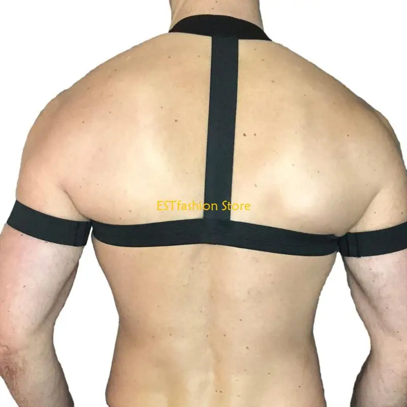 Y5GC ผู้ชายสายรัดหน้าอกยืดหยุ่นเพศยับยั้งผ้าพันแผลสายรัดหน้าอกยืดหยุ่นสายรัดหน้าอก