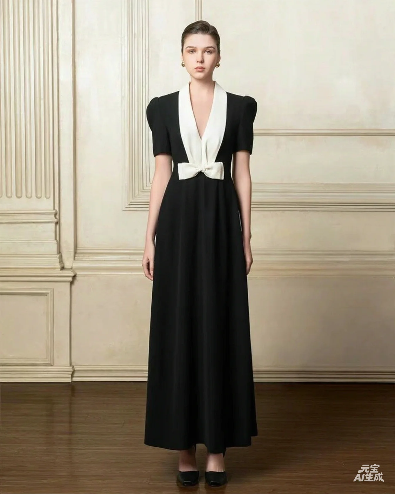 Customized Simple Black Jersey Evening Dress Classic V-Neck Long Sleeves Homecoming Dresses Fashion Special Occasion