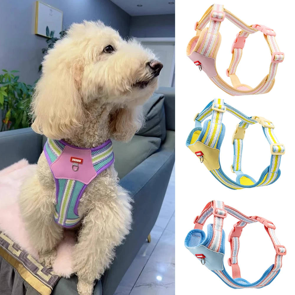 Newest Puppy Dog Walking Harnesses No Pull Pet Harness for Small Medium Dogs Pomeranian Poodle Pug Mascotas Accessories Supplies