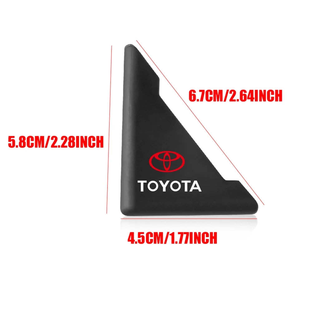 باب السيارة زاوية غطاء الزاوية الوفير تحطم خدش حامي ملصق لتويوتا فورتشنر Chr فيرسو هايس Trd كورولا بريوس ميراي #4