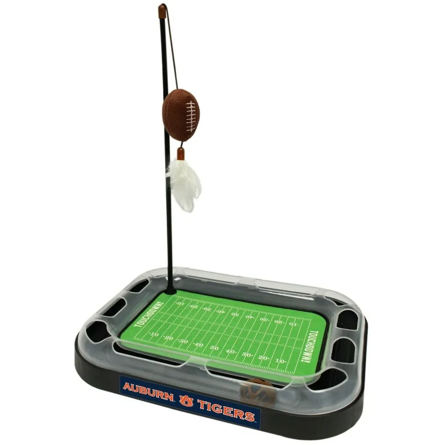 

Игрушка-когтеточка NCAA Clemson Tigers с кошачьей мятой, плюшевыми перьями, 5-в-1, для кошек