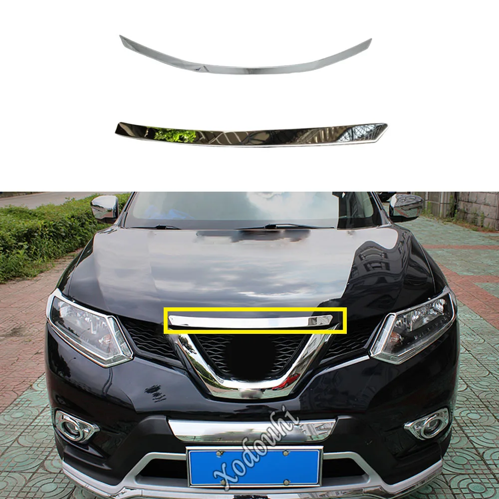 

Car Engine Machine Racing Grille Grill Frame Hood Stick Trim For Nissan X-Trail T32/Rogue 2014 2015 2016 2017 2018 2019 2020