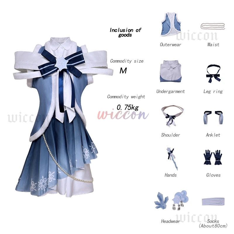 2025 New Snow M1ku Cosplay Costume Wig Anime Miikuu Winter  Lolita Dress Hat Hairwear Halloween Party Outfits for Women Girls