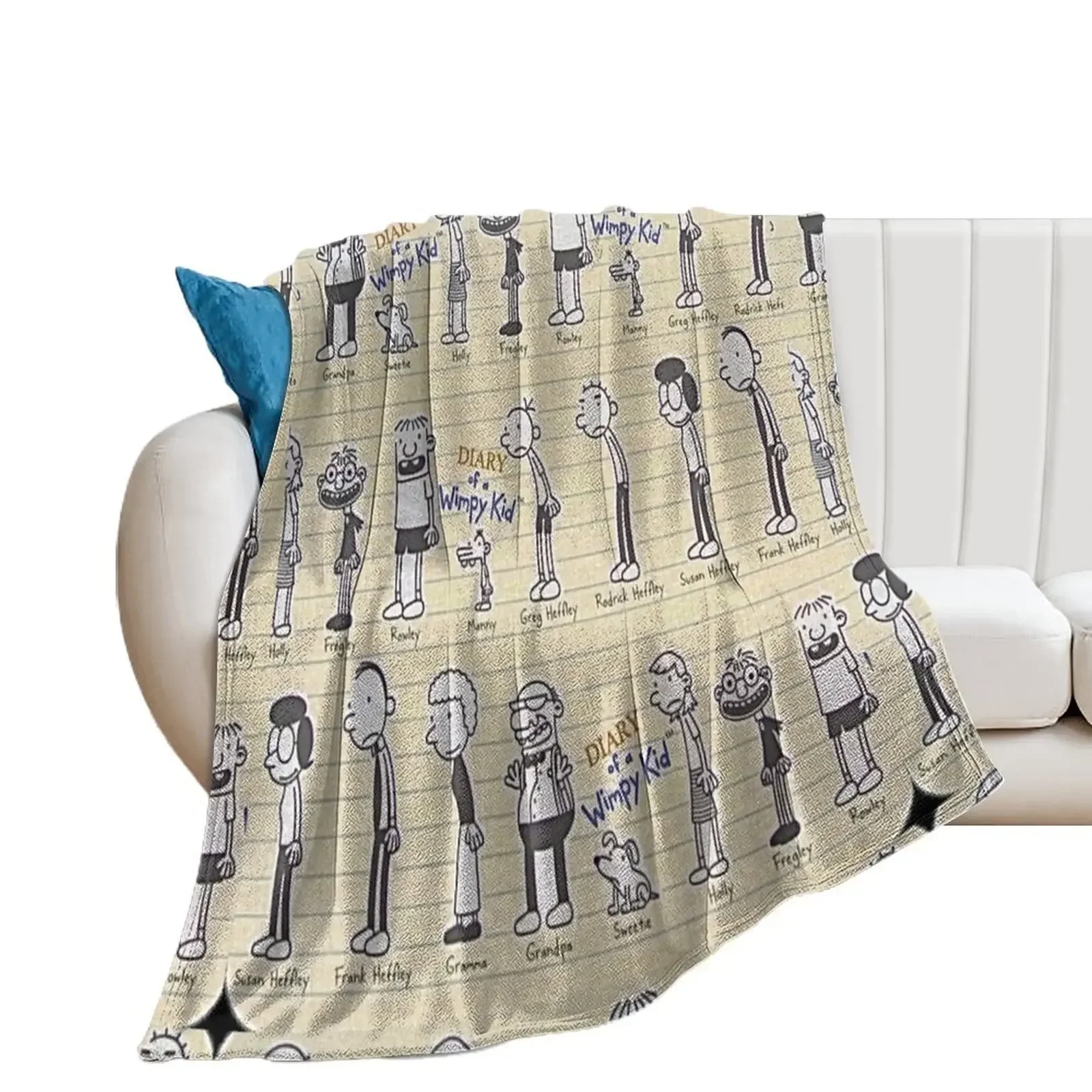 

Diary of a wimpy kid (cast) Throw Blanket for babies Picnic Nap Winter beds Blankets