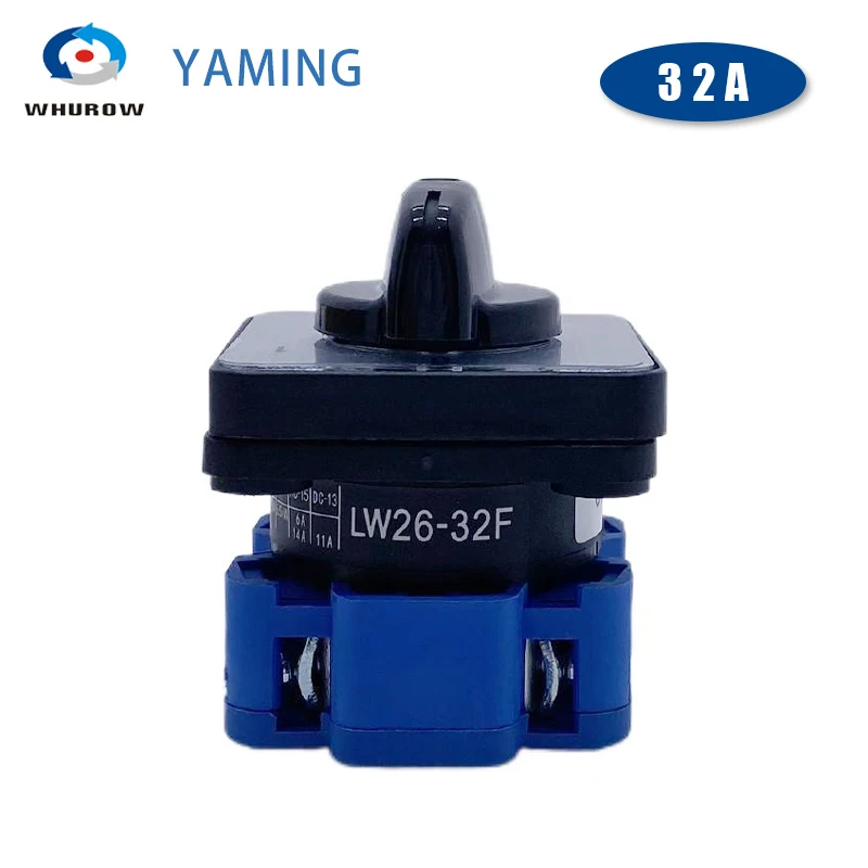 LW26-32F C02/1 السلطة قطع المحرك آلة أداة 32A الفضة الاتصال العالمي تحويل الروتاري كام التبديل