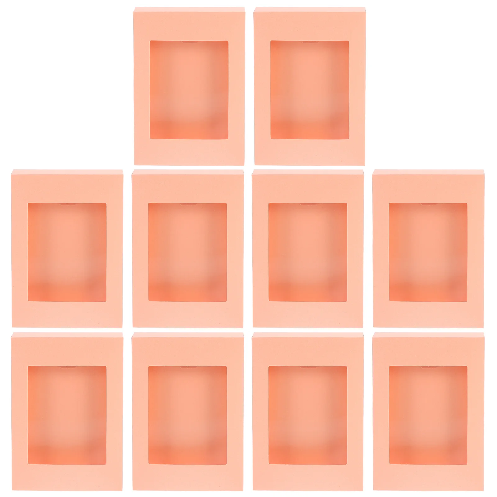 

10 Pcs Kraft Paper Candy Gift Boxes Baby Shirt Style Presents Favor Vintage Design Clear Window Party Wedding Christmas