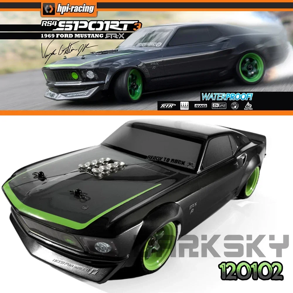 

HPI RACING 120102 SPORT 3 MUSTANG RTR-X 1969 1/10 RC Электрическая модель с дистанционным управлением Автомобиль для дрифта на дороге Игрушки для взрослых и детей
