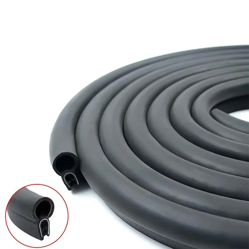 

1 Meter Car Door Rubber Seal Strips Auto Double Layer Sealing Stickers for Door Trunk Sound Insulation Weatherstrip Interior