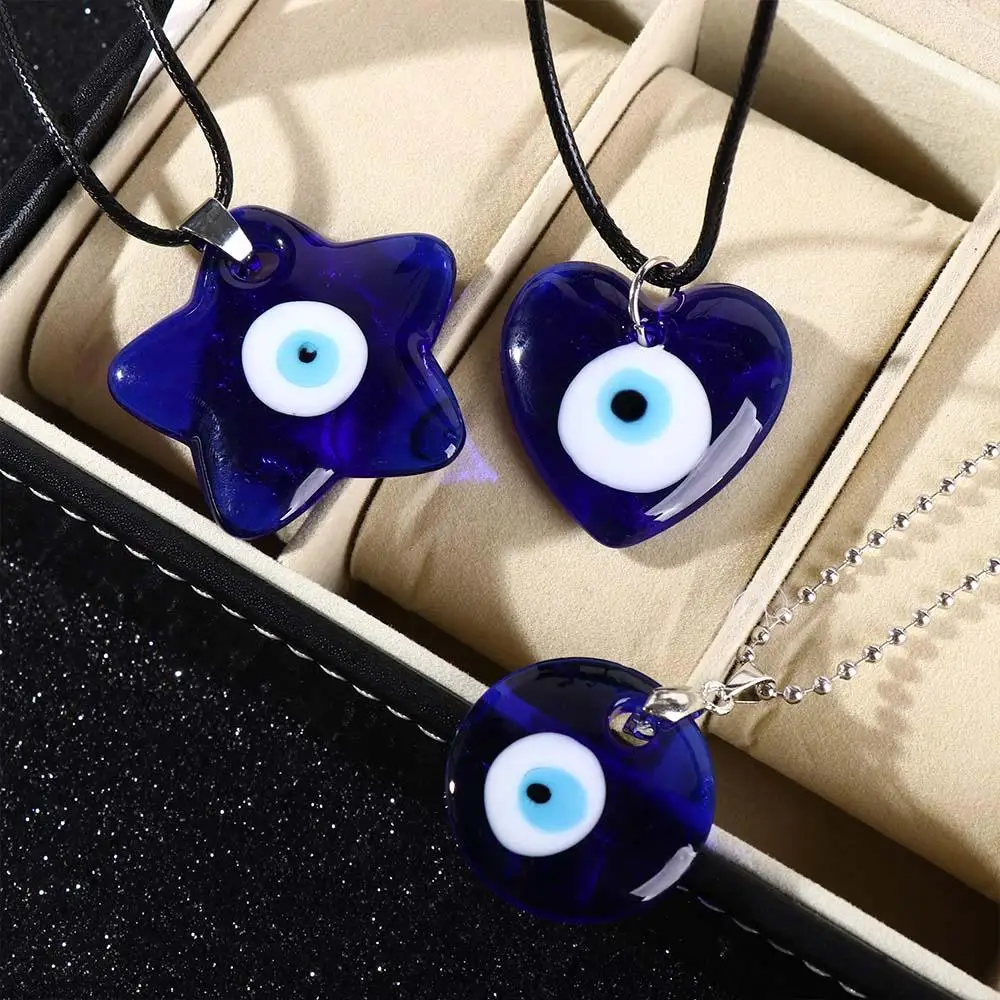 Neck Rope Jewelry Gift Clavicle Chain Party Turkish Couple Necklace Blue Eye Pendant Choker Amulet Necklace Necklace for Women