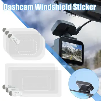 Voorruitstickerbeschermer 6 stuks Dash Cam zelfklevende elektrostatische stickers voor Dash Cam transparant voorruitfilmscherm