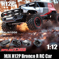 1/12 MJX Hyper Go H12P Rc Car 4WD Brushless  Bronco Baja Off-Road Racing 12km/H Monster Truck Climbing Drift RC Vehicle