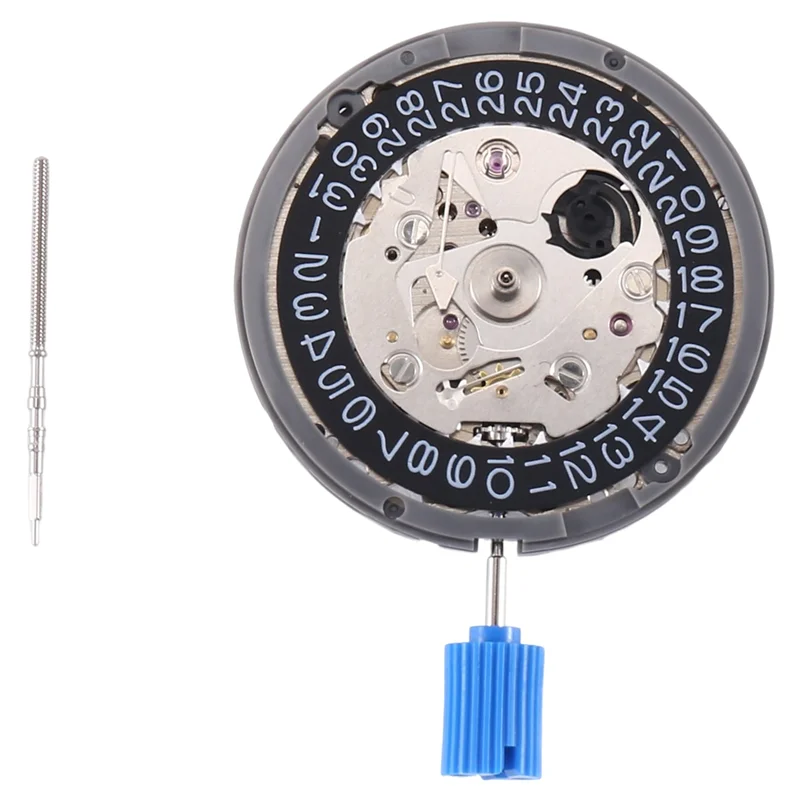

ABKN-NH35A Mechanical Watch Movement High Accuracy Date At 3 Datewheel 24 Jewels Automatic Self-Winding Black