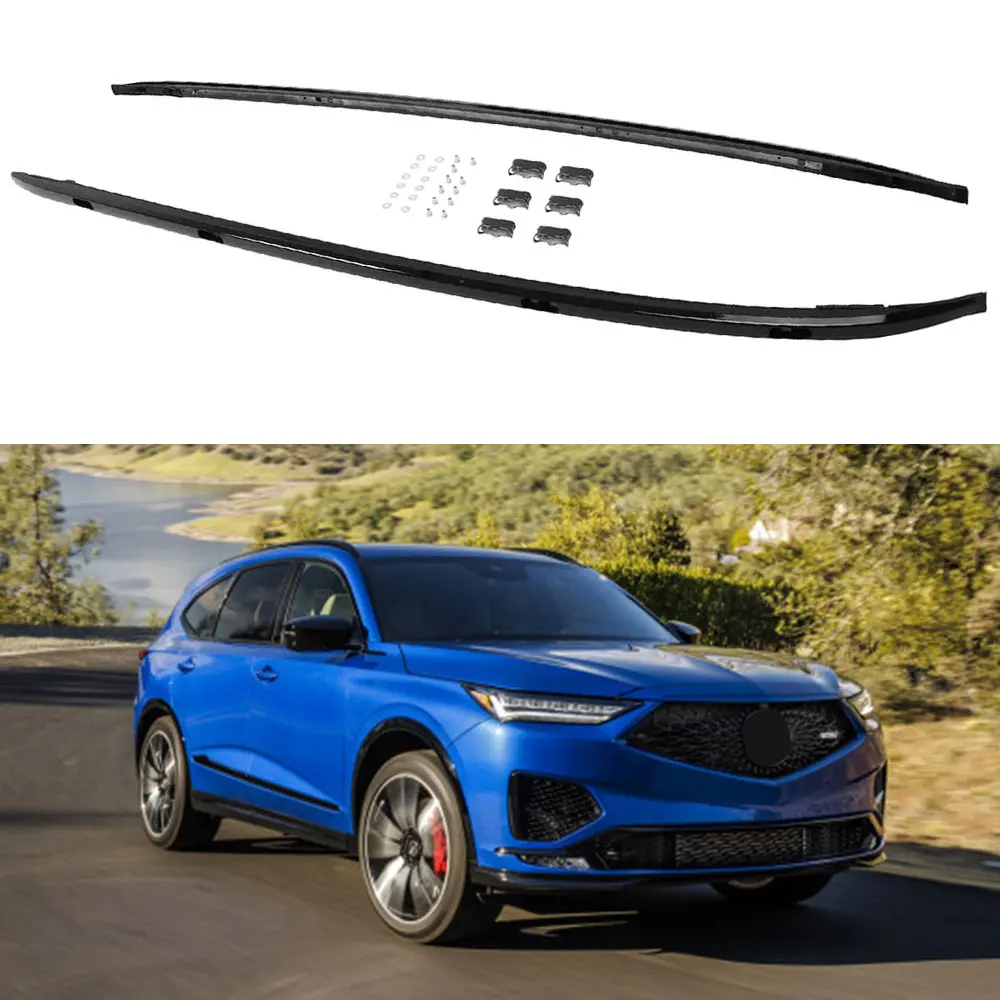 

2Pcs Aluminum Roof Rack Luggage Carrier Crossbar Roof Rack Rail Carrier Fits for Acura MDX 2022 2023 2024 2025 Side Rail