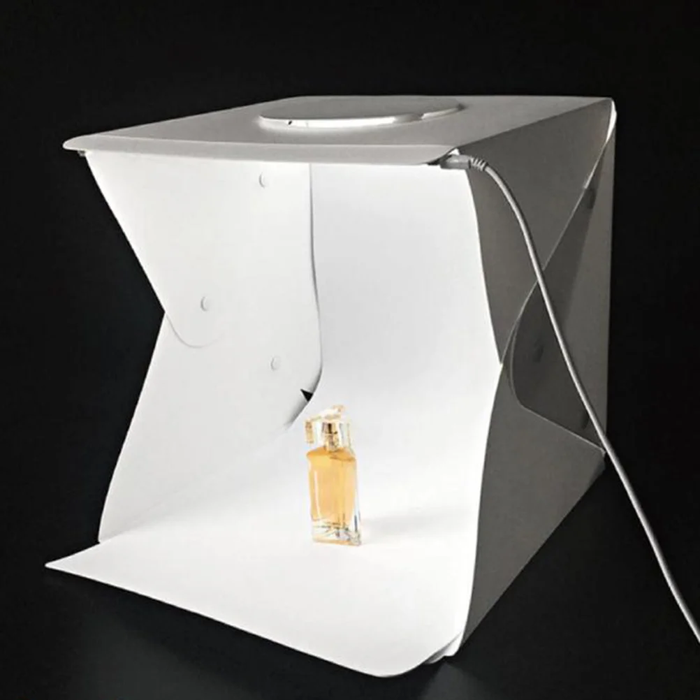 

1Set Photography Light Box Tent Kit 70 LED Beads Black White Backgrounds for Small Item Shooting Jewelry Cosmetics