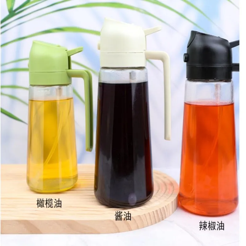 16oz/470ml Glass Olive Oil Sprayer Mister for Cooking Food-Grade 2-in-1 Oil Dispenser Bottle Kitchen Spray Bottle - view 6