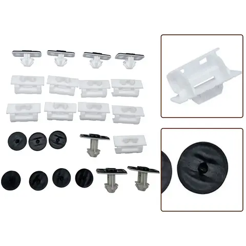 Car Side Skirt Attachment Parts Clips Set For A6 C7 2012 2013 2014 4G8898909 Interior Decorative Parts Nylon Plastic Clips 12 best sales audi a6 c7 - №1