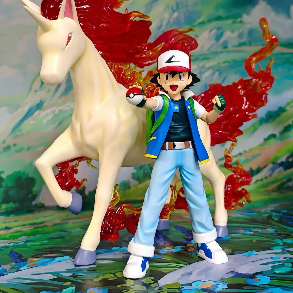 Figura de Pokémon Anime Ash Ketchum, figura de acción de Pvc de edición limitada, estatua Gk, muñecas coleccionables, juguetes personalizados, regalos para niños