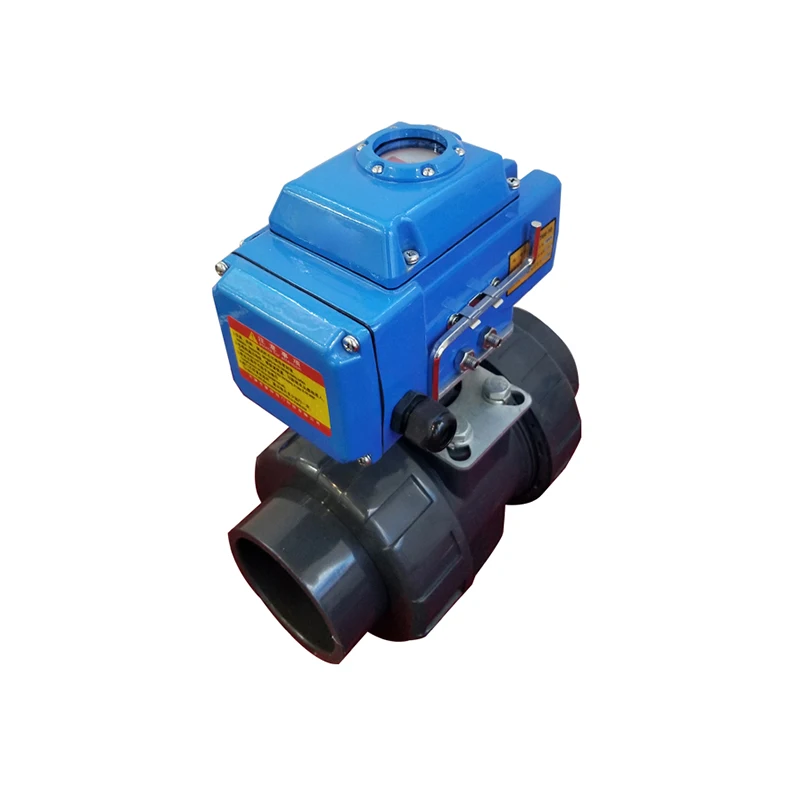 Electric Actuator Diverter PPH/UPVC Union Ball Valve