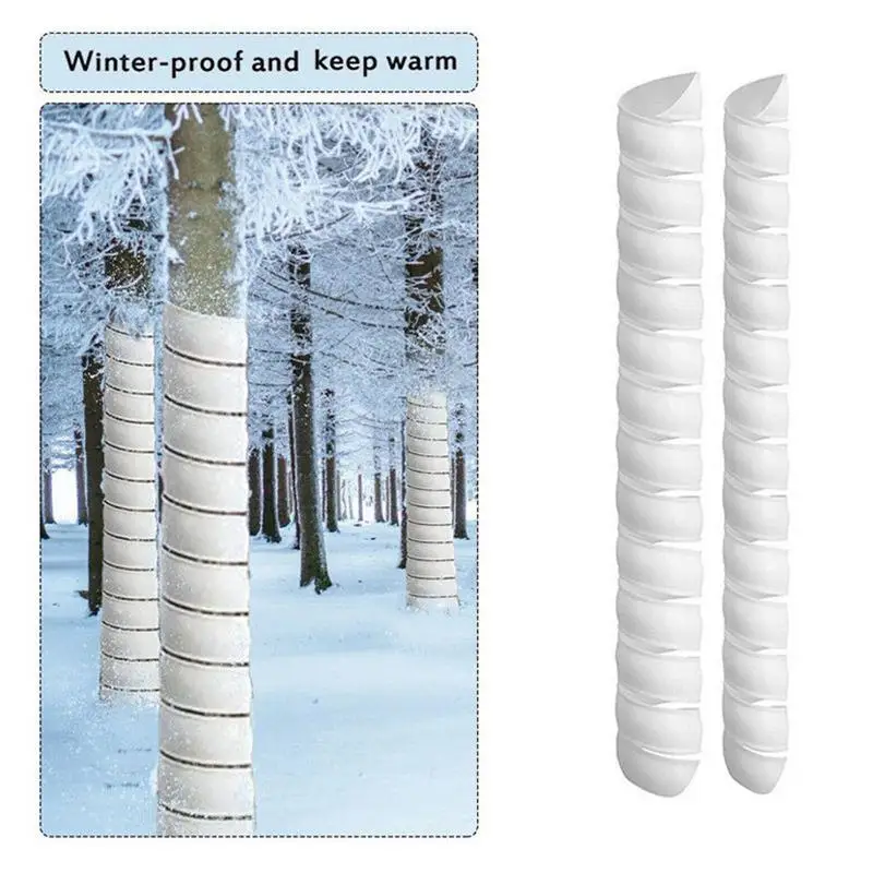 

2pcs Tree Trunk Protector Plastic-Spiral Tree Guard-Tree Bark Protector Tube Wraps to Protect Saplings from Rodents Mowers
